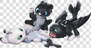 Toothless And Light Fury Babies  HD Png Download