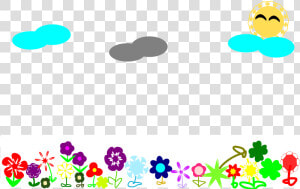 Flower Field   Flower Field Clipart  HD Png Download