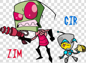 Zim And Gir   Invader Zim Gir  HD Png Download