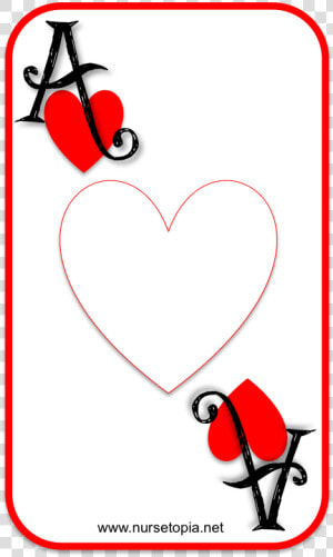 Card Iology Encouragement Nursetopia   Clipart Ace Of Hearts  HD Png Download