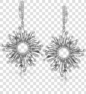 18k White Gold Earrings The Diamond Shop  Inc   Earrings  HD Png Download