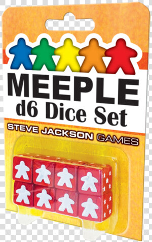 Meeple D6 Dice Set   Game  HD Png Download