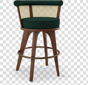 George Bar Chair Handcrafted In Walnut Wood  Ratan   George Bar Chair  HD Png Download