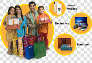 Your Amazon Shopping Now Available At 0  Emi   Indian Family Shopping Png  Transparent Png