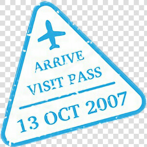  visa  visastamp  stamp  passport  arrival  airport   Sign  HD Png Download