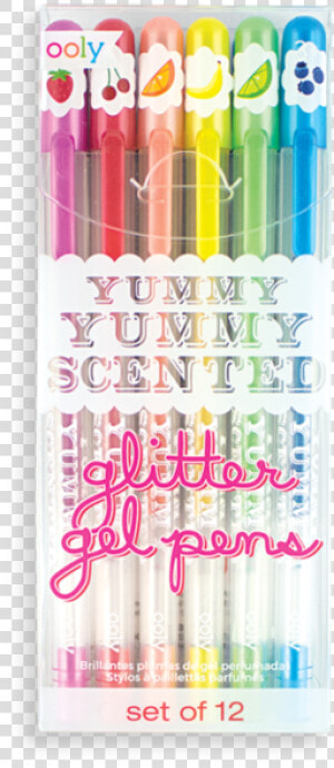 Yummy Yummy Scented Colored Glitter Gel Pens Data   New Yummy Yummy Scented Glitter Gel Pens  HD Png Download