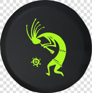 Kokopelli Flute Tribal Sun Offroad Jeep Rv Camper Spare  HD Png Download