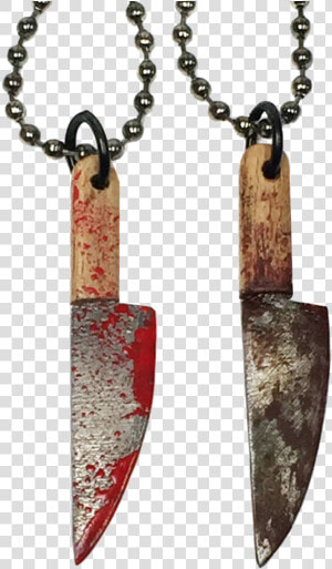 Bloody Butcher Knife Necklace   Portable Network Graphics  HD Png Download