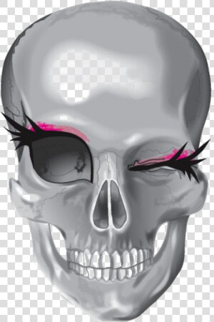  art  skull  female  lashes  stickers   Creative Skeleton Drawing Art  HD Png Download