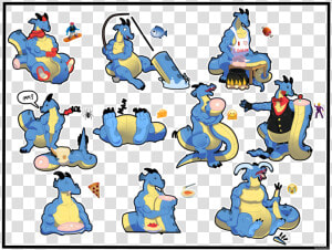 Dragon Tail Telegram Stickers   Cartoon  HD Png Download