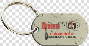 Binder Tv Cream Distressed Dogtag Keyring Title Binder   Keychain  HD Png Download