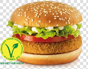 Veg Burger Png   Spicy Vegetable Deluxe Mcdonalds  Transparent Png