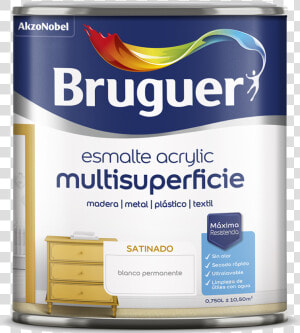 Esmalte Acrylic Multisuperficie Satinado   Bruguer  HD Png Download