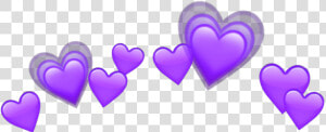   purple  heart  purpleheart  heartpurple  crown  emojis   Heart Emojis Png Transparent  Png Download