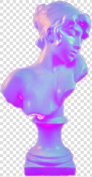  aesthetic Statue Purple Glitch Transparent Pink   Mannequin  HD Png Download