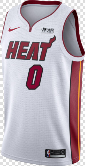 Goran Dragic Nike Miami Heat Association White Swingman   White Miami Heat Jerseys  HD Png Download