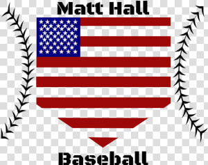 Matt Hall Baseball   Flag Of The United States  HD Png Download