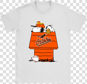 Baltimore Orioles Snoopy And Woodstock Resting Together   Shirt  HD Png Download