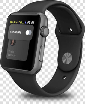 Not Available Setting In The Walkie talkie Feature   Black Apple Smart Watch  HD Png Download