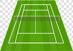 Tennis Court Clip Art At Clker   Draw A Tennis Court  HD Png Download