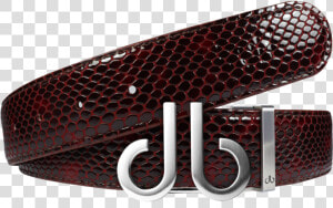 Shiny Snakeskin Texture Burgundy  amp  Black With Brushed   Belt  HD Png Download