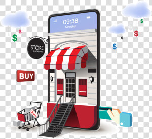 E commerce Graphic   Mobile E Commerce Transparent Png  Png Download