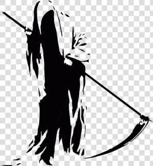 Grim Reaper Transparent Png   Grim Reaper Black And White  Png Download