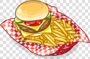 Scfrenchfries Frenchfries Fastfood Hamburger Burger   Burger And Fries Clipart  HD Png Download