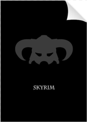 Minimalist Games   Skyrim   Graphic Design  HD Png Download