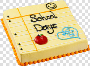 School Days Paper Ice Cream Cake   Back To School Sheet Cake  HD Png Download