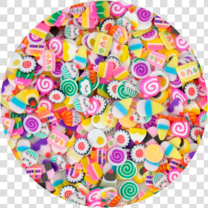 Assorted Fake Food Sprinkles Slices   Circle  HD Png Download