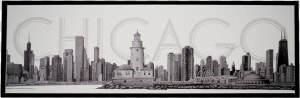 Chicago Collection Canvas Fine Art Pencil Illustration   Art  HD Png Download