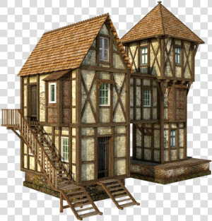 Medieval House 1c   Medieval House Transparent Background  HD Png Download