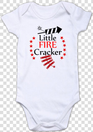 Funcart Diwali Little Fire Cracker Baby Romper Title   Active Shirt  HD Png Download