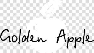 Golden Apple Logo Black And White   Apple  HD Png Download