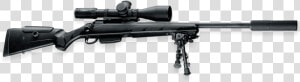 Tikka T3 Tac Bolt Action Sniper Rifle Shown With Rifle   308 Winchester Gun  HD Png Download