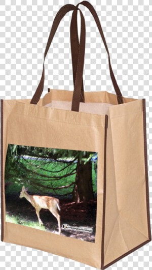 Custom Recycled Grocer   Eco Bag Brown  HD Png Download