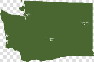 Washington Sun Light Hours Map   Sunshine Hours Washington State Map  HD Png Download