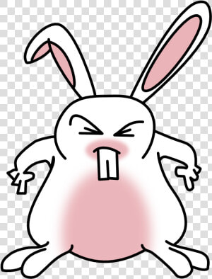 Clip Art Angry Clipart Clip Art   Angry Rabbit Cartoon Png  Transparent Png