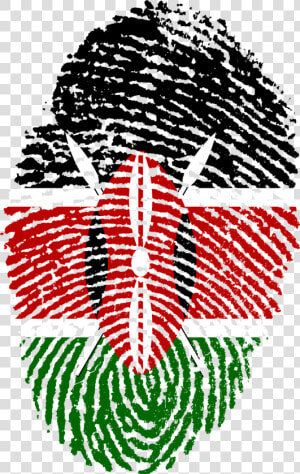 Kenya Flag Fingerprint Free Photo   Kenyan Flag Png  Transparent Png