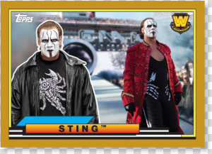 2018 Topps Wwe Heritage Sting Big Legends Gold Ed   Poster  HD Png Download