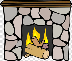 Fireplace Clipart Cozy Fireplace   Club Penguin Fireplace  HD Png Download