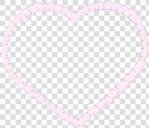  frilly  heart  lace  pink  heart  frame   Heart  HD Png Download