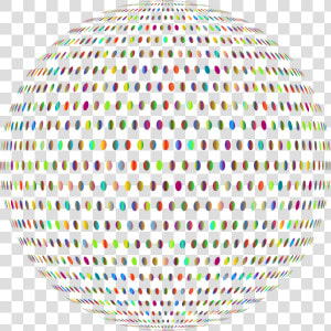 Prismatic Polka Dots Mark Ii Sphere No Background Clip   Ball Color Spectrum Png  Transparent Png