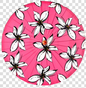 Lily lark Pink Mod Flower Print Handcrafted Bamboo   Moths And Butterflies  HD Png Download