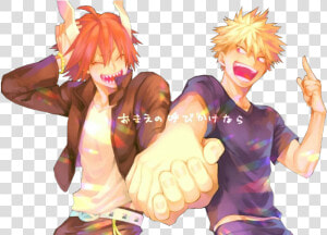  bnha  render  anime Render  kiribaku  bakugou  bakugou   Cartoon  HD Png Download