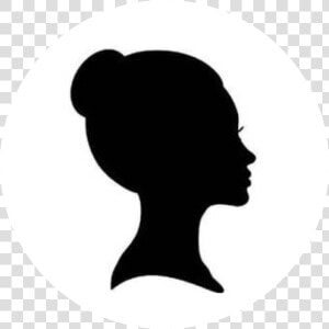 Transparent Side Profile Png   Profile Woman Face Silhouette  Png Download