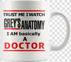 Grey S Anatomy Trust Doctor Movie Coffee Mug   Beer Stein  HD Png Download