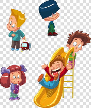 Child Day Care Clip Art   Kids Playing Vector  HD Png Download