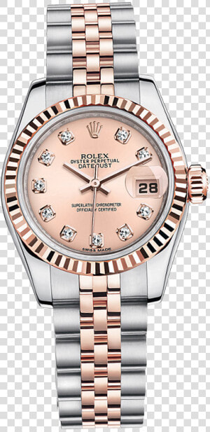 Pink Daytona Datejust Watch Rolex Watches Submariner   Lady Rolex Watch Singapore  HD Png Download